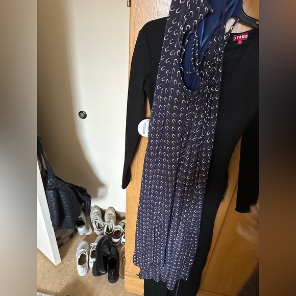 STAUD Bellamy Lace-Up-Back Maxi Dress, Size S, worn once perfect condition - Picture 3 of 5